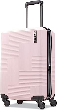 Photo 1 of American Tourister Stratum XLT Expandable Hardside Luggage with Spinner Wheels, Pink Blush, Carry-On 21-Inch
