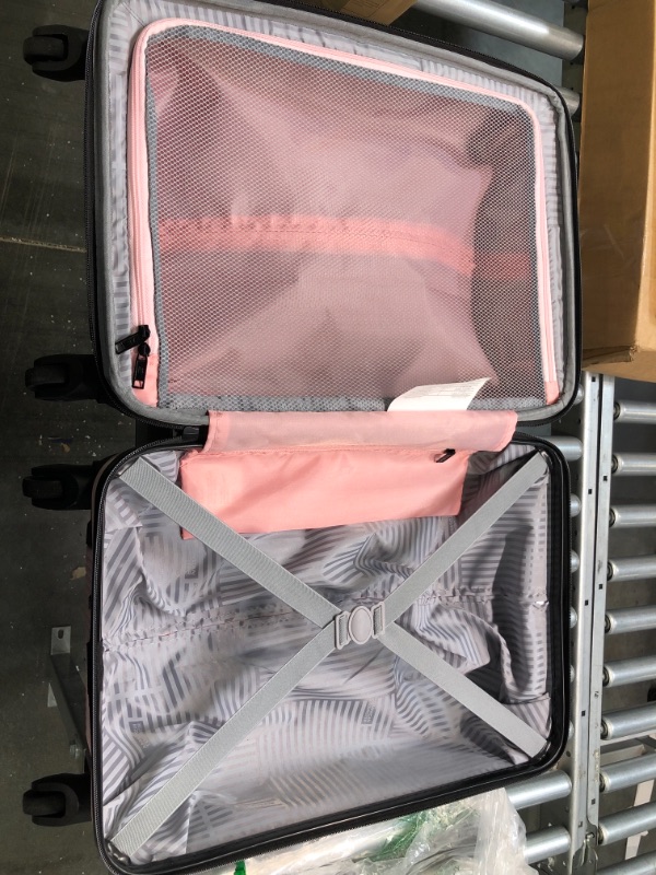 Photo 3 of American Tourister Stratum XLT Expandable Hardside Luggage with Spinner Wheels, Pink Blush, Carry-On 21-Inch
