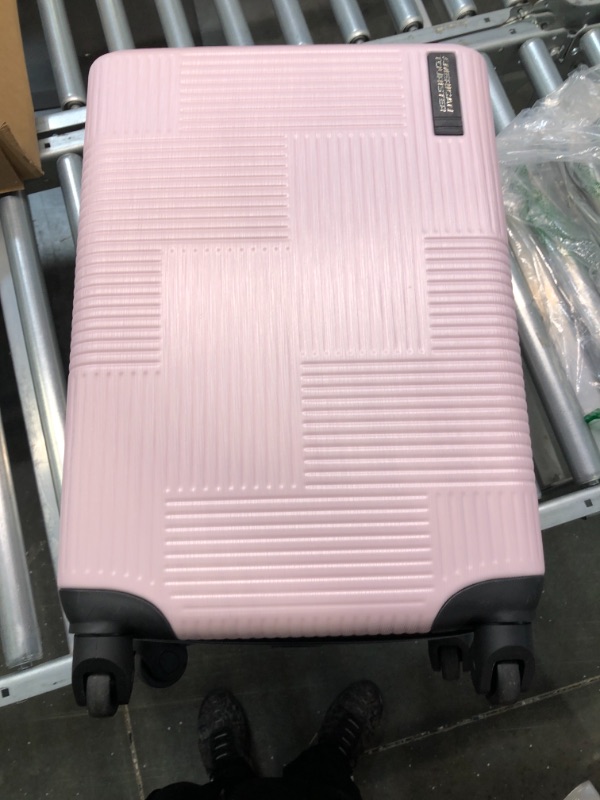 Photo 5 of American Tourister Stratum XLT Expandable Hardside Luggage with Spinner Wheels, Pink Blush, Carry-On 21-Inch
