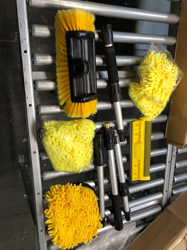 Photo 1 of 5 piece extendable yellow window cleaner