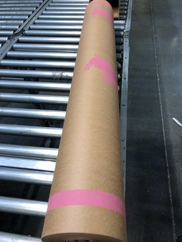 Photo 1 of brown paper pink pig backdrop paper roll 40 in w