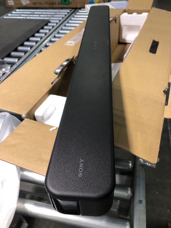 Photo 4 of Sony S100F 2.0ch Soundbar with Bass Reflex Speaker, Integrated Tweeter and Bluetooth, (HTS100F), easy setup, compact, home office use with clear sound black