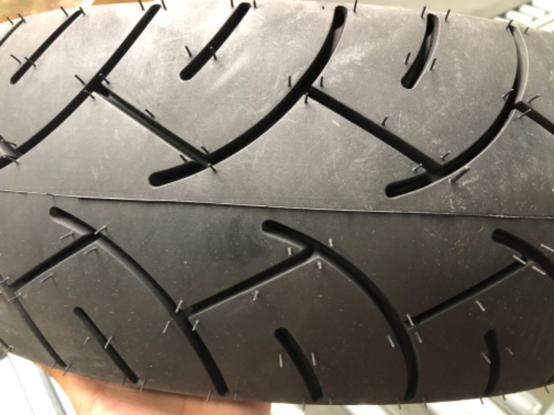 Photo 3 of AR-PRO (1 Pack) 170/80-15 Rear Motorcycle Tire Black Wall - Replacement Motorcycle Tubeless Rear Tire - Bias Ply for Higher Load Capacity - Street Tire Treads with Efficient Rain Grooves
