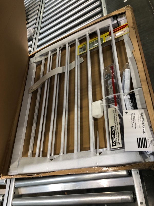 Photo 1 of Mom's Choice Awards Winner-Cumbor 29.5"-51.6" Baby Gate Extra Wide, Easy Walk Thru Dog Gate for The House, Auto Close Safety Pet Gates for Stairs, Doorways, Child Gate Includes 4 Wall Cups,White
