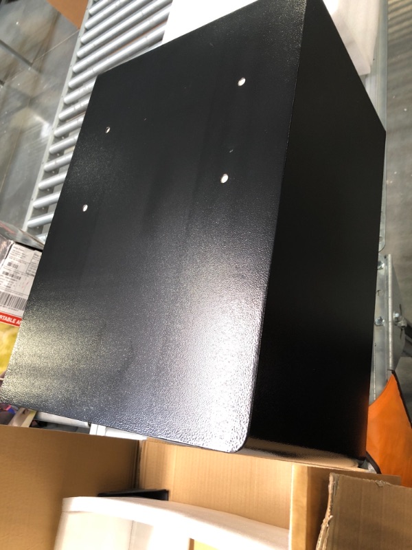 Photo 1 of Marcree Biometric Fingerprint Safe, 2.6 Cub Fingerprint Safe with Voice Prompt and Fireproof Waterproof Money Bag, Fireproof Safe with Touch Screen Keypad, Dual Warning for Money Documents Valuables