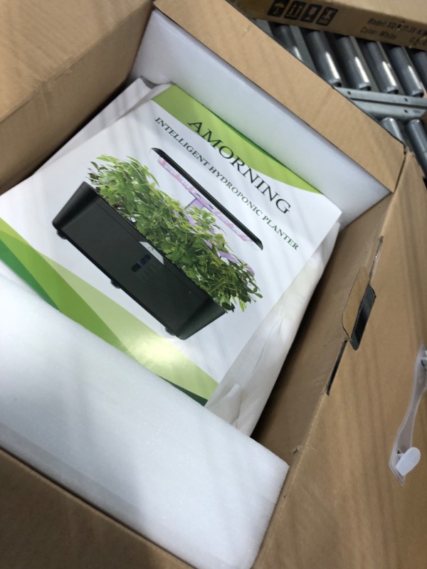 Photo 1 of Alexa-WiFi Control APP 15Pods 7.5L Hydroponics Growing System Water Tank,Smart Indoor Garden LED Grow Light Included Seeds Built-in Fan,Pump,Up to 19.3" AMORNING Hydroponic Growing Kit