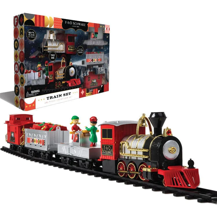 Photo 1 of FAO SCHWARZ 30-Piece Motorized Train Set
