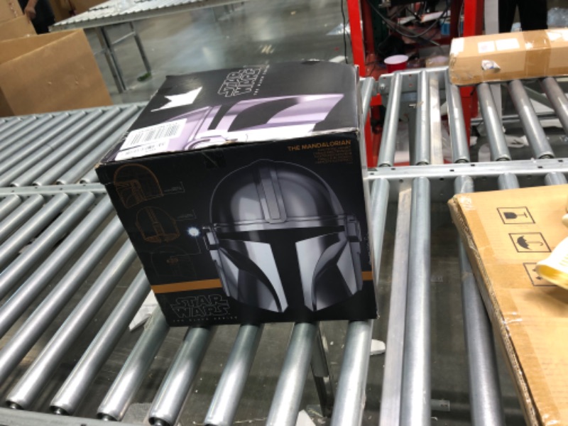 Photo 4 of Collect Collector Star Wars Black Series - Mandalorian Electronic Helmet. Commemorate Star Wars with The Mandalorian Premium Black Series Electronic Helmet