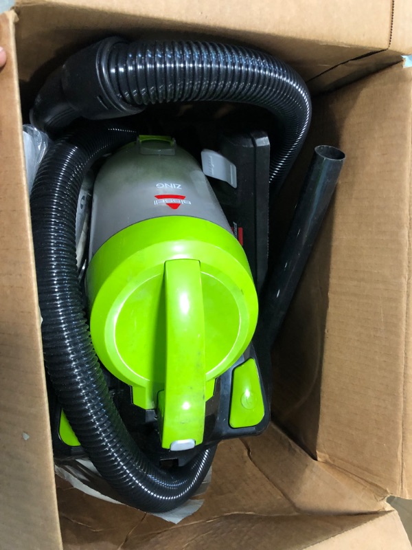 Photo 5 of BISSELL Zing Lightweight, Bagless Canister Vacuum, 2156A Black/Citrus Lime Zing Canister