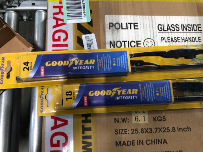 Photo 2 of Goodyear Integrity Windshield Wiper Blades, 24 Inch & 18 Inch Set 24" and 18" Combo