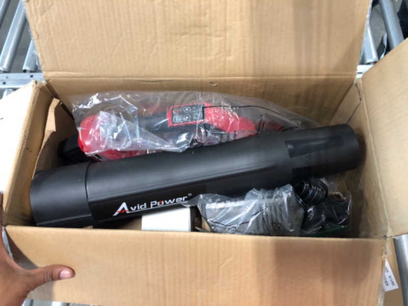 Photo 4 of AVID POWER 40V Cordless Leaf Blower, Brushless Electric Leaf Blower 485-CFM 130-MPH, Battery Powered Blower with Two 2.0Ah Batteries, 1-Hour Fast Charger, 4 Speeds and Turbo Function