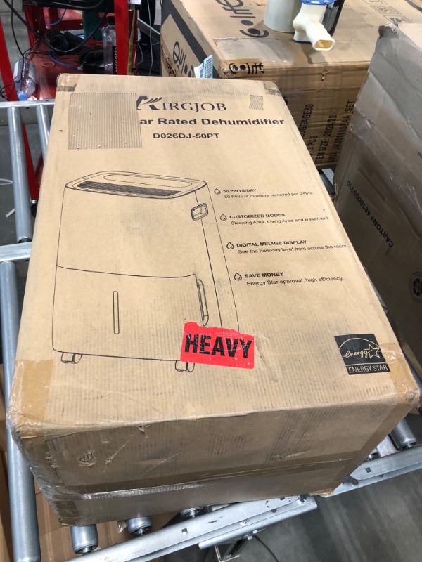 Photo 1 of 50-Pint Energy Star Dehumidifier for Basement - 4500 Sq. Ft. Quiet Dehumidifier for Large Capacity Room Home Bathroom Basements - Auto Continuous Drain Remove Moisture