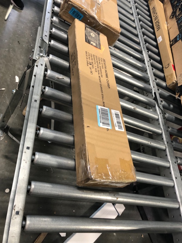 Photo 4 of Zenna Home E40S2ALBN NeverRust Rustproof Dual Mount Curved Stall Shower Rod, 32" to 40", Brushed Nickel Rustproof Tension or Permanent Mount Rod 32" - 40" stall sized Brushed Nickel