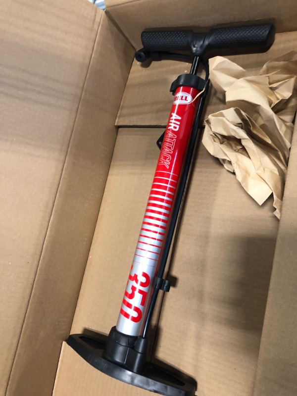 Photo 4 of Bell Air High Volume Bicycle Pump Air Attack 350 - Red
