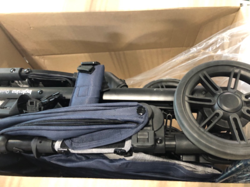 Photo 1 of Inglesina Quid Baby Stroller, Lightweight 13 lbs Travel Stroller, Ultra-Compact Fold & Airplane ready Stroller for Toddlers, Use from 3 months to 50 lbs, Large Canopy, College Navy