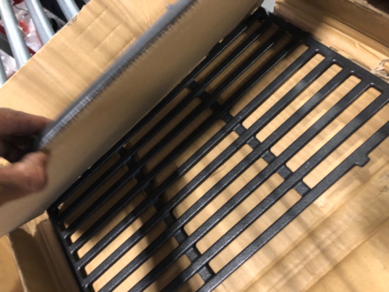 Photo 4 of 7638 Cast Iron Cooking Grid Grate for Weber Spirit E-310 E-320 S-310 300 series Spirit II E-310 SP320 Spirit 700 Genesis Silver B/C, Genesis Gold B/C 46510001 47510001 45010001 49010001(2 Pack) Grates for Weber 7638