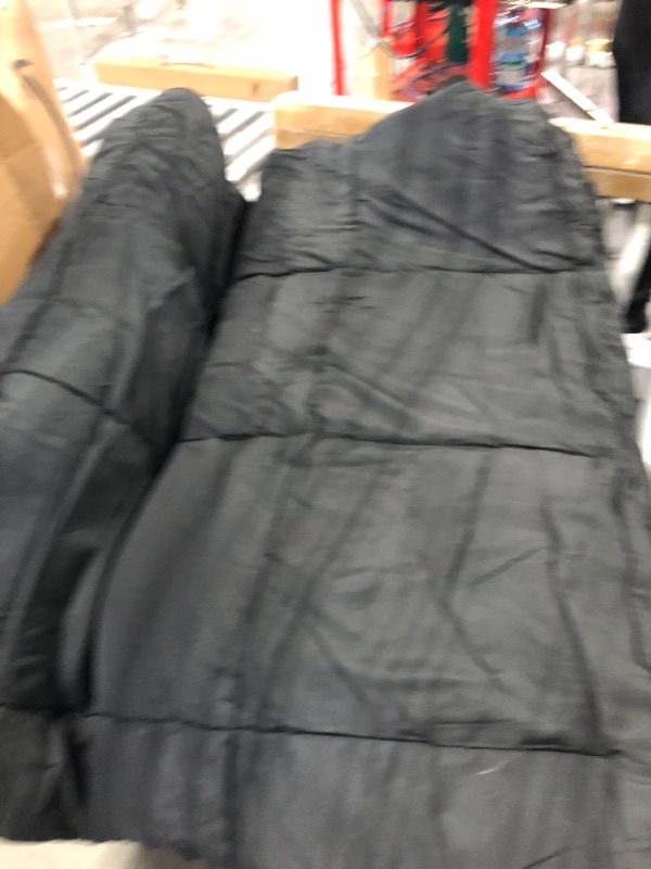 Photo 4 of 88X88 INCG KING SIZE BLACK COMFORTER