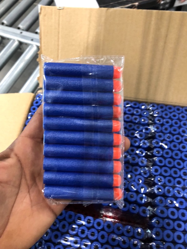 Photo 4 of Compatible with Nerf Darts Bullets - 1000 Pack Darts Refill Pack Compatible with Nerf N-Strike Elite Series Guns Party Supplies, Universal Dart Ammo Pack for Toy Gun (Red and Blue)