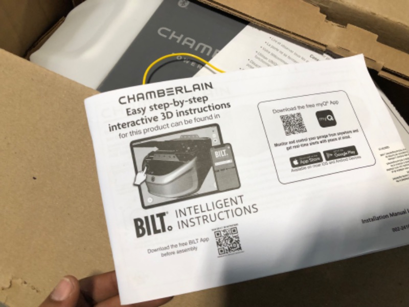 Photo 4 of Chamberlain B2405 Garage Door Opener 0.5 HP Belt Drive WiFi Compatible