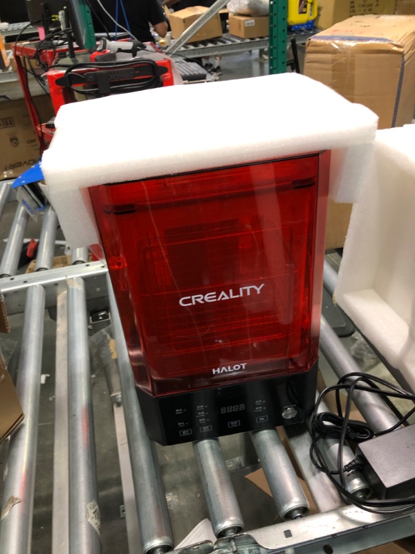 Photo 6 of Creality 3D UW-01 Washing and Curing Machine 2 in 1 UV Curing Rotary Box Bucket for LCD/DLP/SLA Resin 3D Printer Models 7.42x6x7.8 inches Transparent Visiblet