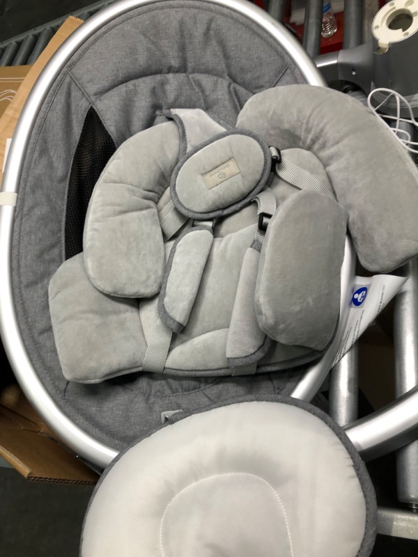 Photo 1 of BabyBond Baby Swings for Infants, Bluetooth Infant Swing with Music Speaker, Preset Lullabies, 5 Point Harness Belt, 5 Speeds and Remote Control - Portable Baby Swing for Indoor and Outdoor