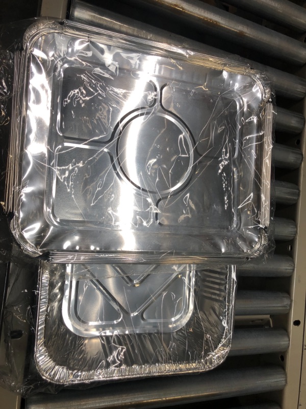 Photo 3 of Aluminum Foil Pans with Lids 9x13 (20 Pack) Half Size Disposable Trays for Steam Table, Food, Grills, Baking, BBQ