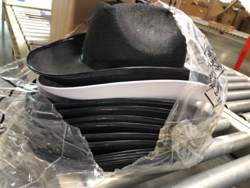 Photo 1 of 10 black hats and 1 white hat