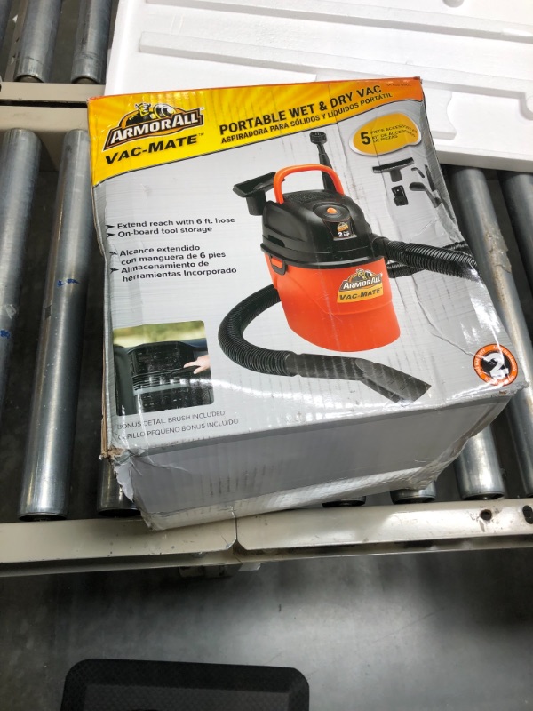 Photo 1 of Armor All Mate Wet/Dry Utility Vac (AA1550902), Orange