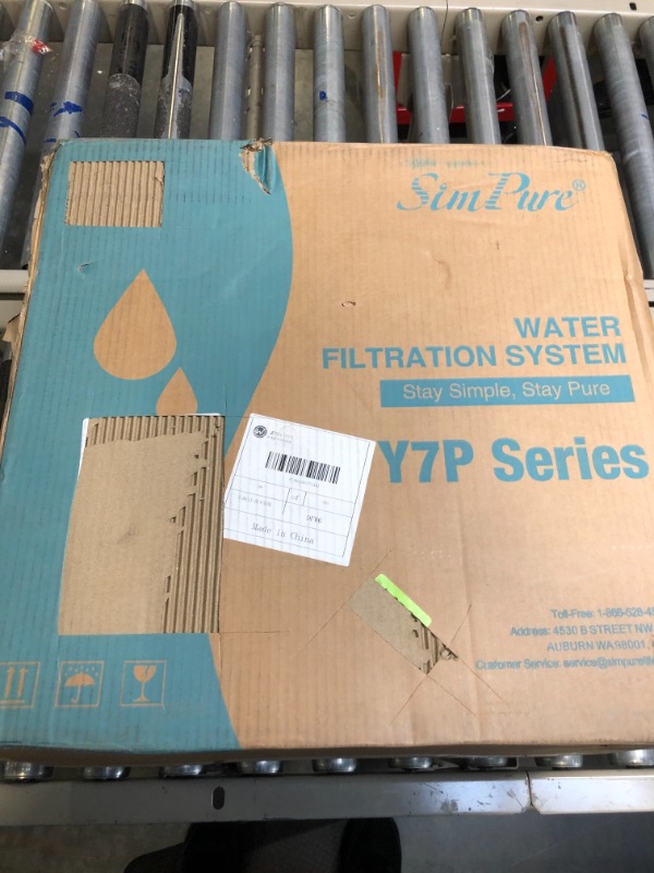Photo 1 of SimPure Y7P-BW UV Countertop Reverse Osmosis Water Filtration Purification System, 4 Stage RO Water Filter, Bottleless Water Dispenser, 4: 1 Pure to Drain, BPA Free (No Installation Required)