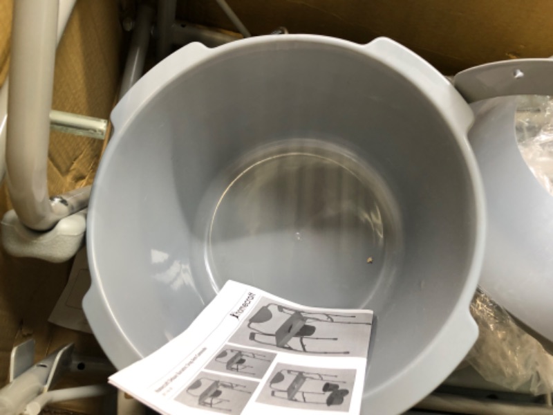 Photo 1 of Homecraft Deluxe Bariatric Drop Arm Commode, Strong, Sturdy, Durable, Safe, Spacious, and Padded Commode Designed for Patients Who Struggle with Obesity Up to 1000 Pounds, Easy-to-Assemble