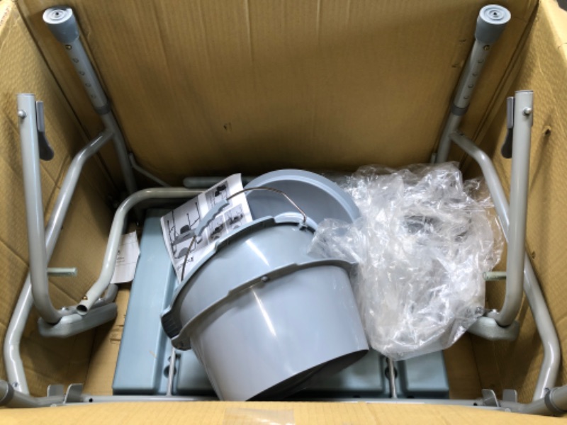 Photo 1 of Homecraft Deluxe Bariatric Drop Arm Commode, Strong, Sturdy, Durable, Safe, Spacious, and Padded Commode Designed for Patients Who Struggle with Obesity Up to 1000 Pounds, Easy-to-Assemble