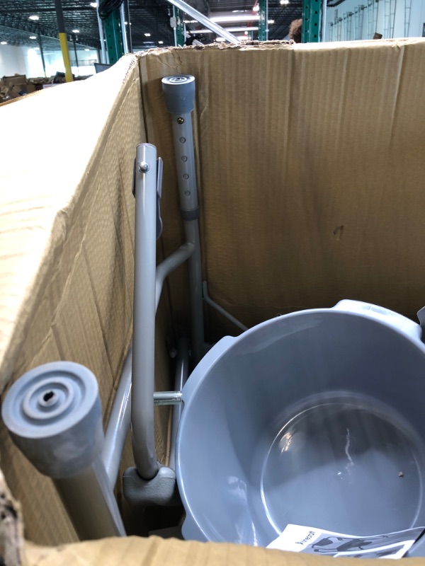 Photo 1 of Homecraft Deluxe Bariatric Drop Arm Commode, Strong, Sturdy, Durable, Safe, Spacious, and Padded Commode Designed for Patients Who Struggle with Obesity Up to 1000 Pounds, Easy-to-Assemble