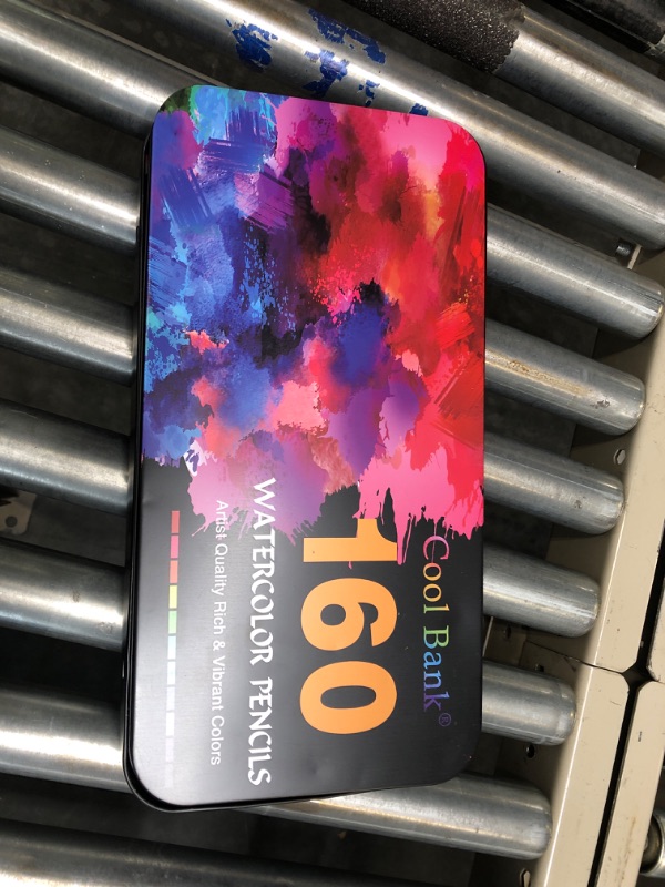 Photo 1 of COOL BANK 160 Watercolor Pencils, Watercolor Pencil Set for Coloring Books, Artist Soft Series Lead with Vibrant Colors for Sketching, Shading & Coloring in Tin Box 160 Count (Pack of 1)