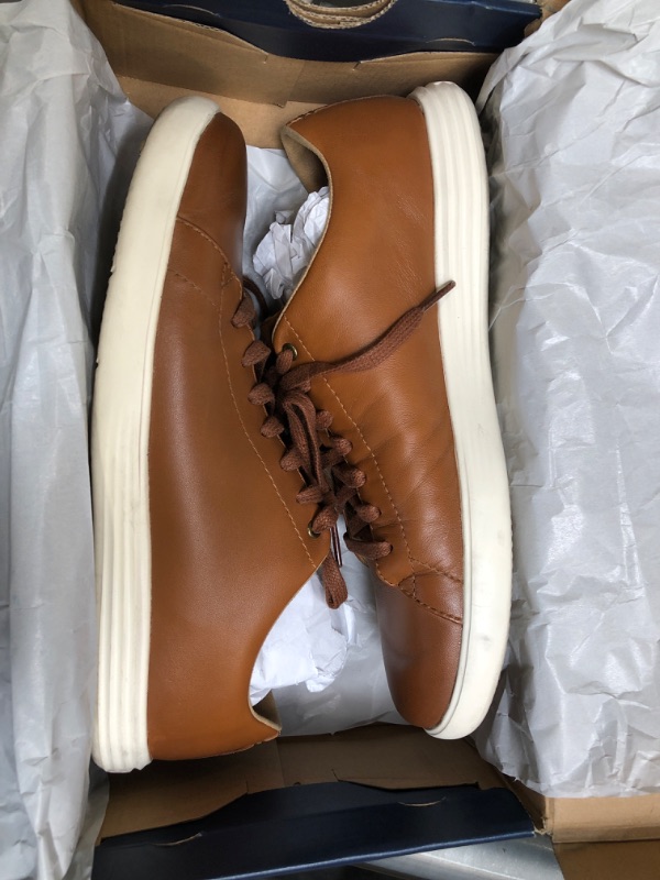 Photo 3 of Cole Haan Men's Grand Crosscourt II Sneakers 8 Wide Tan Leather Burnsh