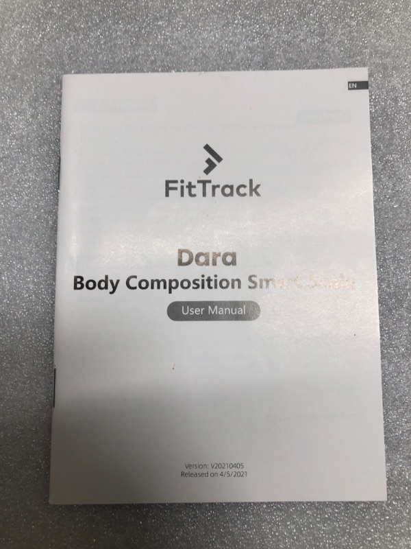 Photo 5 of FitTrack Dara Smart BMI Digital Scale - Measure Weight and Body Fat - Most Accurate Bluetooth Glass Bathroom Scale (White)