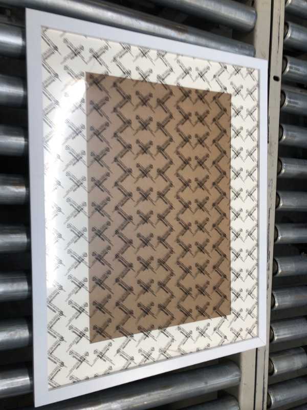 Photo 1 of ALLUCKYAN 14x18 White Picture Frame Mat for 10x14 Photo Wall Mounting Poster Frame-1pcs White 14x18
