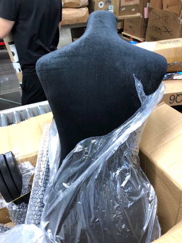 Photo 1 of Black Female Dress Form Mannequin Torso Body with Adjustable Tripod Stand Dress Jewelry Display 66inch-Black