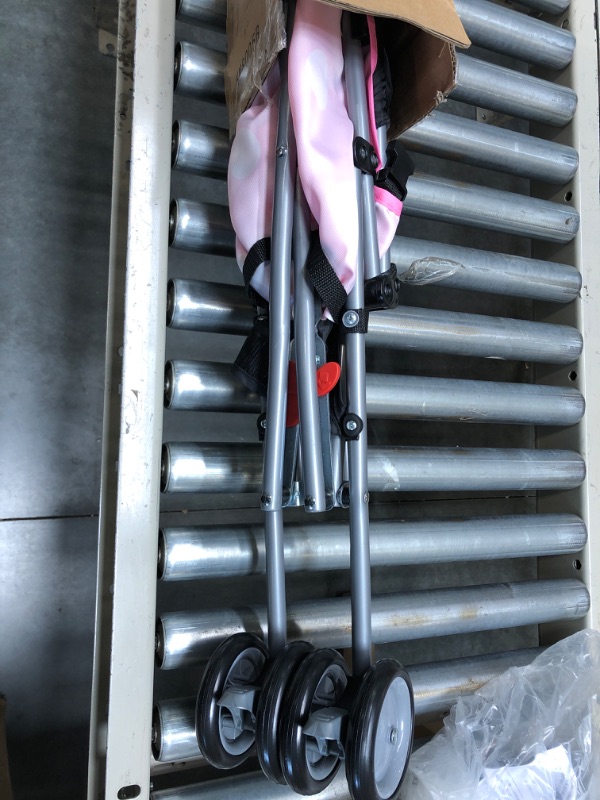 Photo 4 of Disney Umbrella Stroller with Basket, Pink Minnie