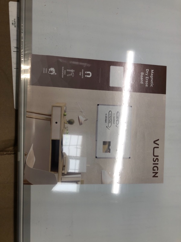 Photo 1 of VUSIGN Magnetic Dry Erase Board, 36 X 24 Inches, Wall Mounted White Board with Pen Tray, Silver Aluminium Frame