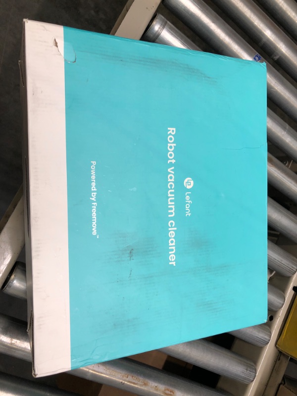 Photo 1 of Lefant Robot Vacuum Cleaner, Tangle-Free, Strong Suction, Slim, Low Noise, Automatic Self-Charging, Wi-Fi/App/Alexa Control, Ideal for Pet Hair Hard Floor and Daily Cleaning, M210 White Medium