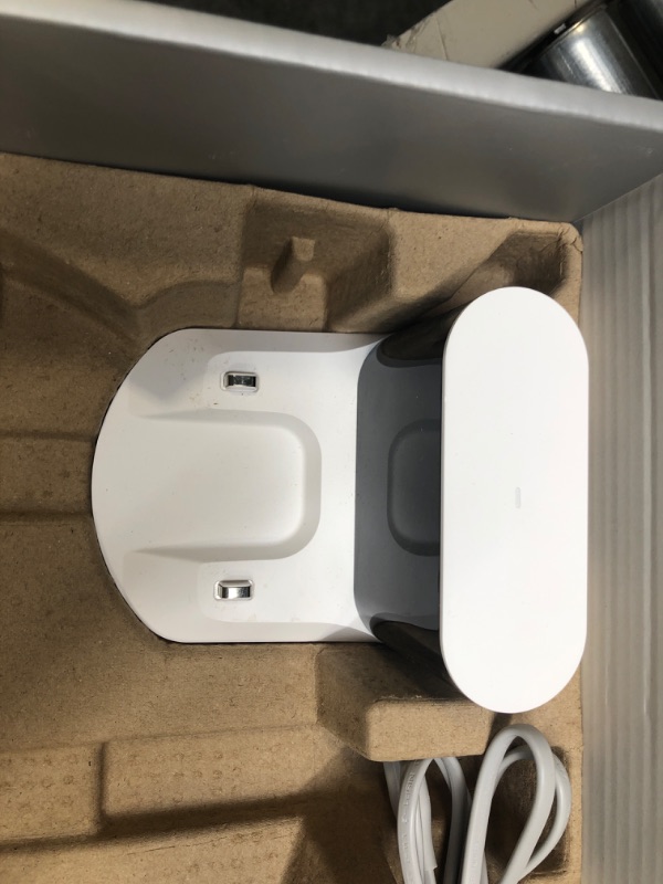 Photo 1 of roborock E5 Mop Robot Vacuum Cleaner, 2500Pa Strong Suction, Wi-Fi Connected, APP Control, Compatible with Alexa, Ideal for Pet Hair, Carpets, Hard Floors (White) E5Mop White