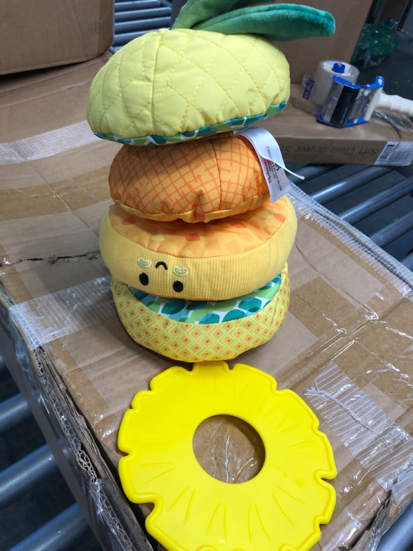 Photo 1 of Melissa & Doug Multi-Sensory Pineapple Soft Stacker Infant Toy - Stacking Toys For Babies, Pineapple Stacking Toy For Infants