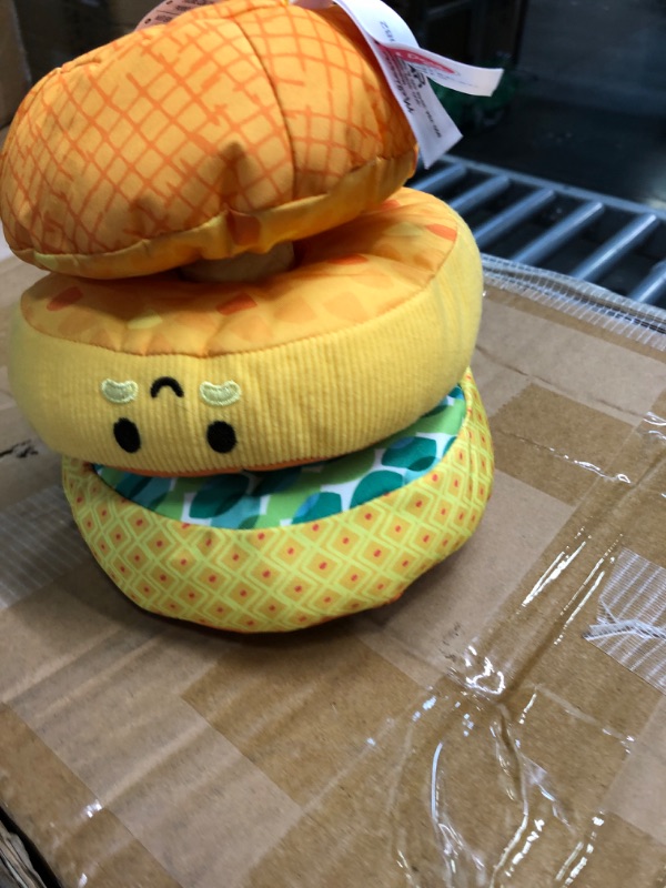 Photo 1 of Melissa & Doug Multi-Sensory Pineapple Soft Stacker Infant Toy - Stacking Toys For Babies, Pineapple Stacking Toy For Infants
