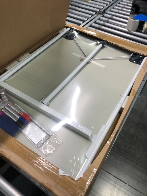Photo 3 of Easel Whiteboard - Magnetic Portable Dry Erase Easel Board 36 x 24 Tripod Whiteboard Height Adjustable, 3' x 2' Flipchart Easel Stand White Board for Office or Teaching at Home & Classroom *Silver 36x24