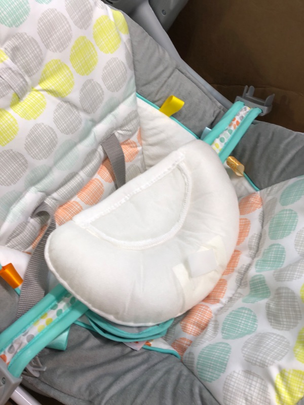 Photo 1 of Bright Starts Whimsical Wild Portable Compact Automatic Deluxe Baby Swing with Music and Taggies, Newborn and up