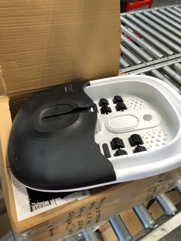 Photo 1 of Foot Spa Bath Massager with Heat, Epsom Salt,Bubbles, Vibration and Red Light,8 Massage Roller Pedicure Foot Spa Tub for Stress Relief,Foot Soaker with Acupressure Massage Points&Temperature Control