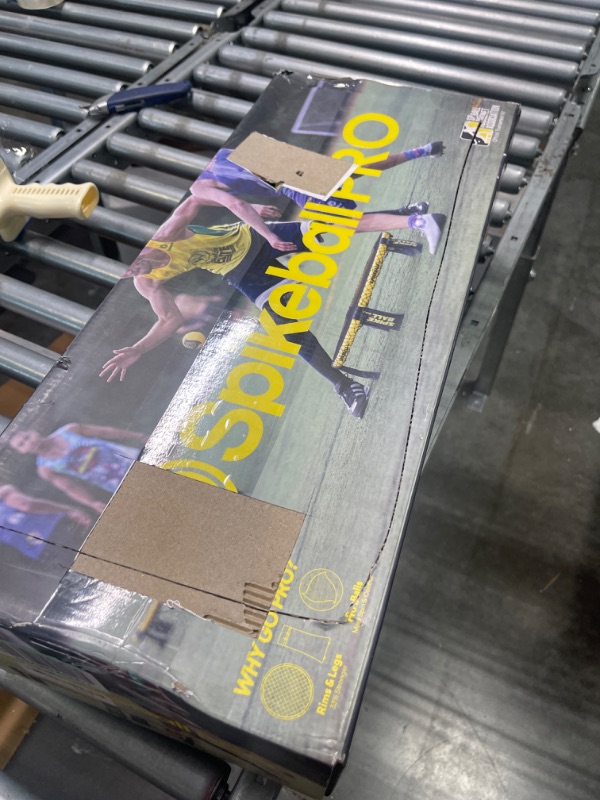 Photo 1 of Spikeball Pro Kit (Tournament Edition) - Includes Upgraded Stronger Playing Net, New Balls Designed to Add Spin, Portable Ball Pump Gauge, Backpack - As Seen on Shark Tank TV Black & Yellow