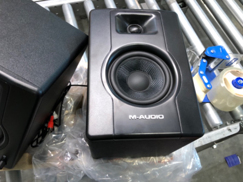 Photo 3 of M-Audio BX4BT 4.5" Bluetooth Studio Monitors, HD PC Speakers for Recording and Multimedia & Marantz Professional MPM-1000 - Studio Recording XLR Condenser Microphone --- Was Able to only get one working ---