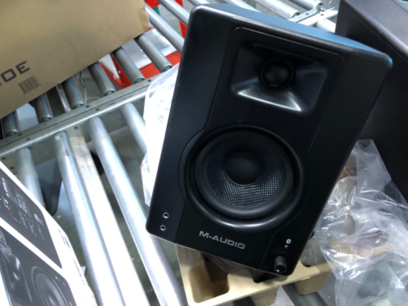 Photo 4 of M-Audio BX4BT 4.5" Bluetooth Studio Monitors, HD PC Speakers for Recording and Multimedia & Marantz Professional MPM-1000 - Studio Recording XLR Condenser Microphone --- Was Able to only get one working ---