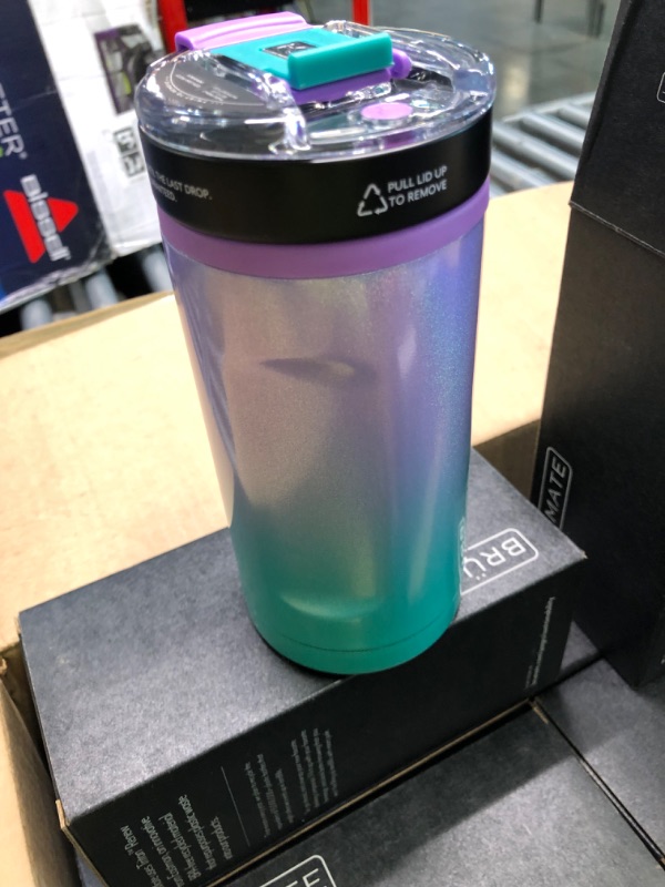 Photo 1 of 3-IN-1 Insulated Can Cooler - Signice Double Walled Vacuum Insulator Stainless Steel Slim Can Cooler for 12 Oz Skinny Tall Can/Standard Regular Can/Beer Bottle (Glitter Mermaid)
